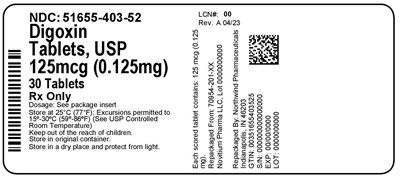 Label (51655 403 52   Rev A 04 23)